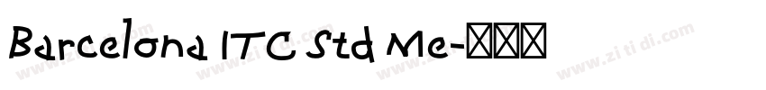 Barcelona ITC Std Me字体转换